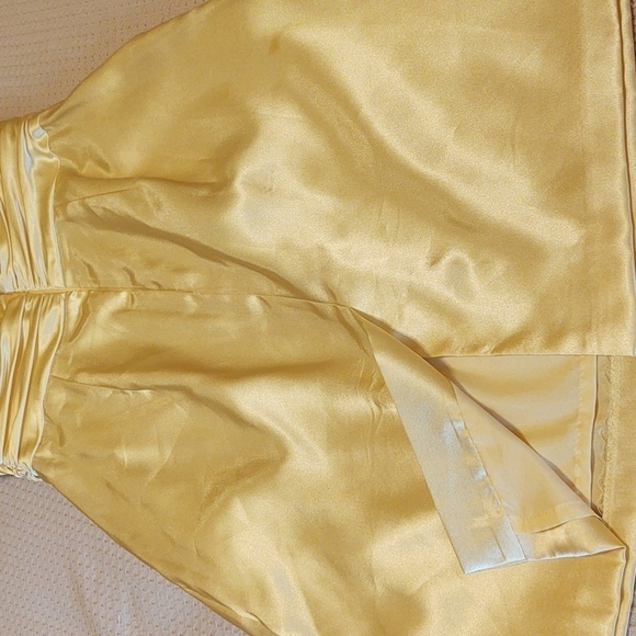 David's Bridal Yellow Strapless Formal - Picture 6 of 9